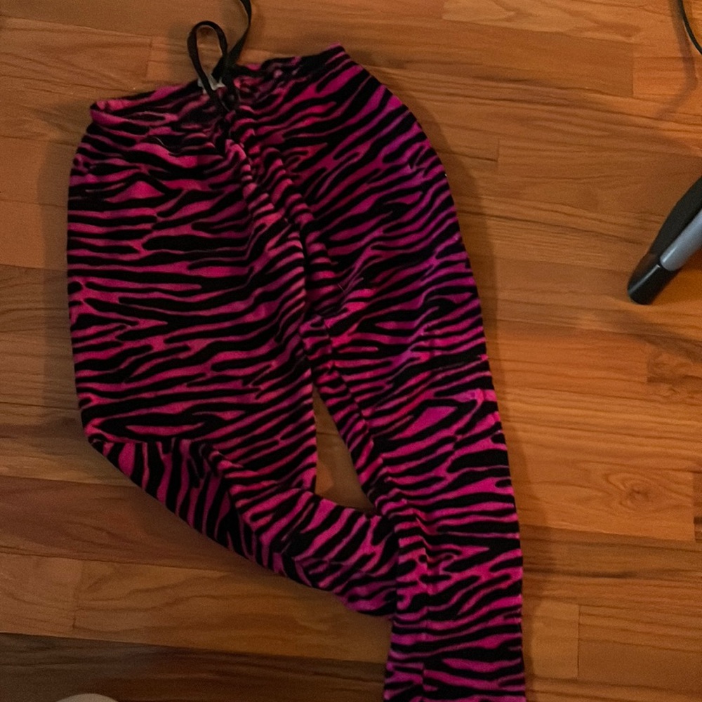 Pink Zebra Print PJ Pants